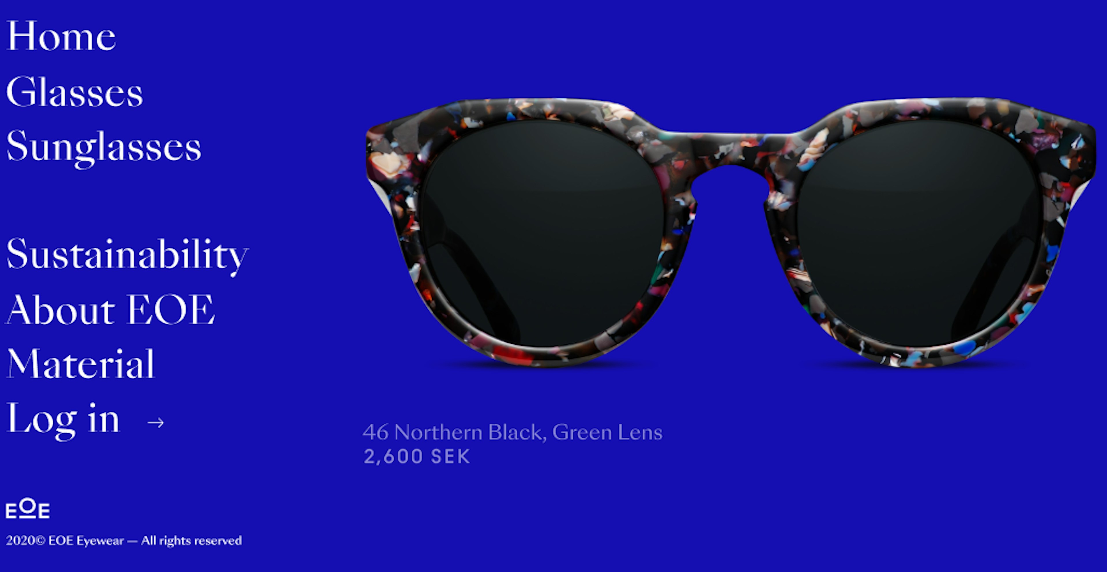 EOE Eyewear: User interface - Small